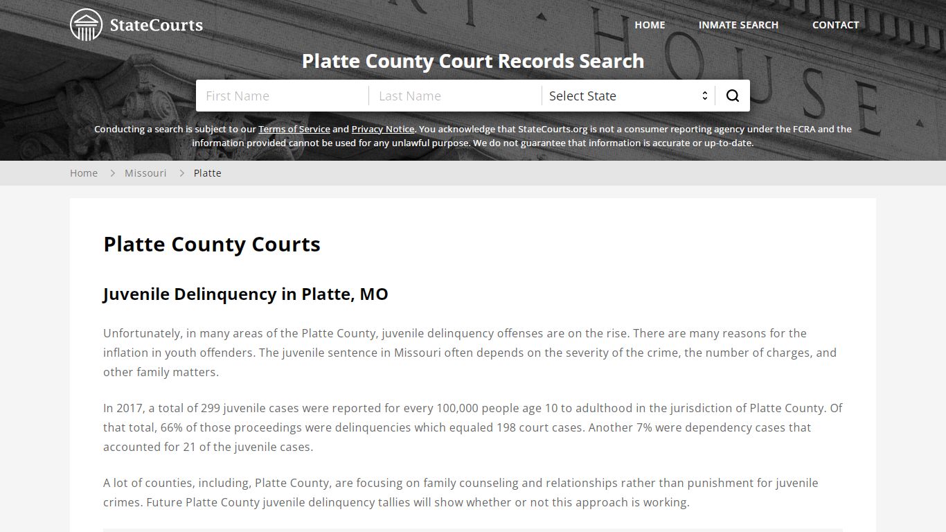 Platte County, MO Courts - Records & Cases - StateCourts